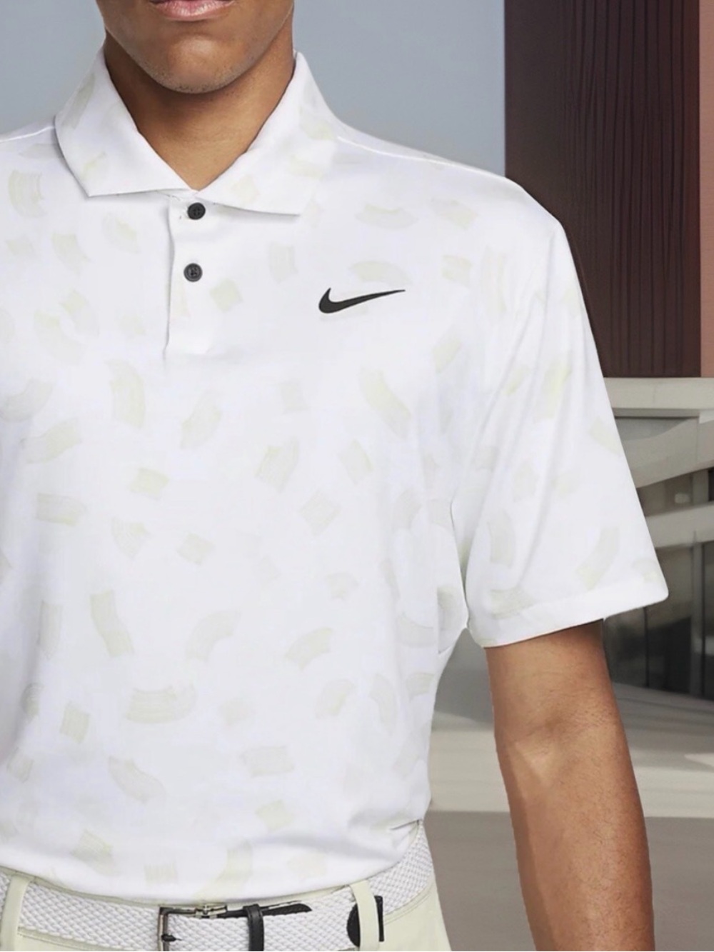 Nike Golf Men’s Size M Dri-Fit Tour Micro Print Polo Shirt. Multicolor. NWT